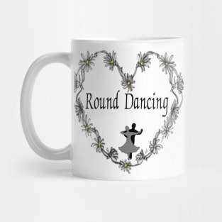 Round Dancing Flower Heart Mug